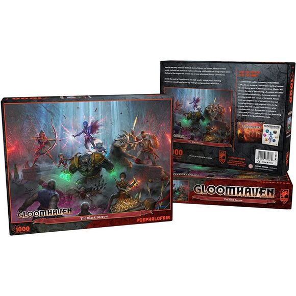 Gloomhaven: The Black Barrow Jigsaw Puzzle, 1000 Pieces - Picture 2 of 3